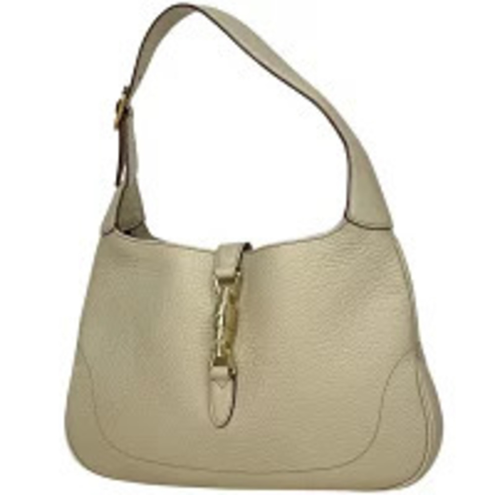 Gucci Jackie Shoulder Bag Hobo Leather White